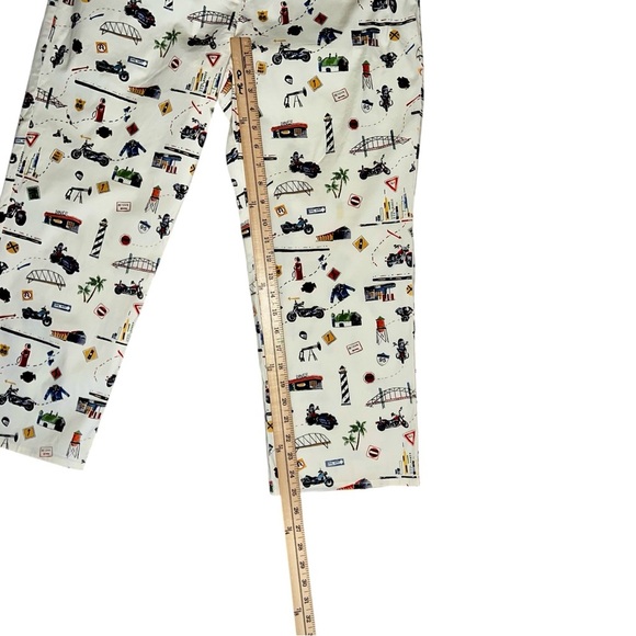 Harley Davidson Printed Pants Size 10 - Picture 3 of 9